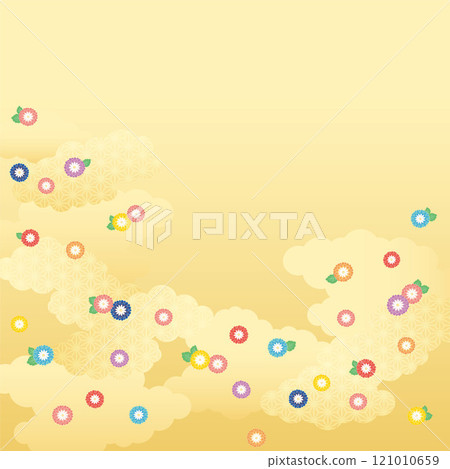 背景資料 - 日式(菊花 chirashi)2 個向量 背景資料 - 日式(菊花 chirashi)2 個向量 121010659