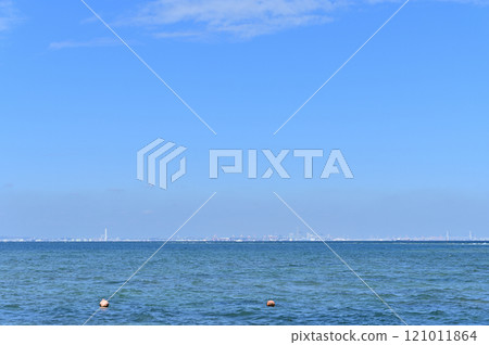 從富津岬眺望三浦半島、橫濱、川崎（千葉縣房總半島）的風景 121011864
