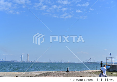 從富津岬眺望三浦半島、橫濱、川崎（千葉縣房總半島）的風景 121011869