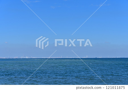 從富津岬眺望三浦半島、橫濱、川崎（千葉縣房總半島）的風景 121011875