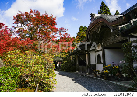 京都大原秋季三千院迎賓館入口 121012948