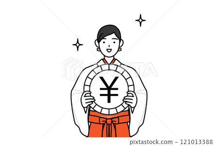 外匯收益與日圓升值，巫女白袍猩紅袴的形象 121013388