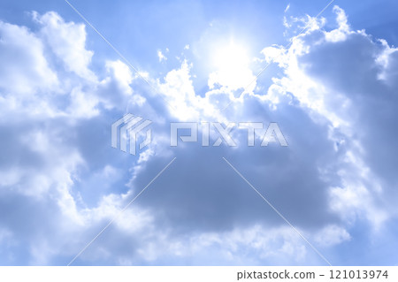 Summer sky sun and clouds Yokohama Summer sky sun and clouds Yokohama 121013974