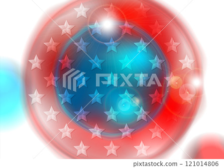 Glossy concept circle USA flag abstract background Glossy concept circle USA flag abstract background 121014806