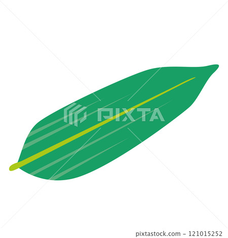 Isometric bamboo leaf simple illustration Isometric bamboo leaf simple illustration 121015252