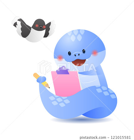 a snake that checks documents 121015581