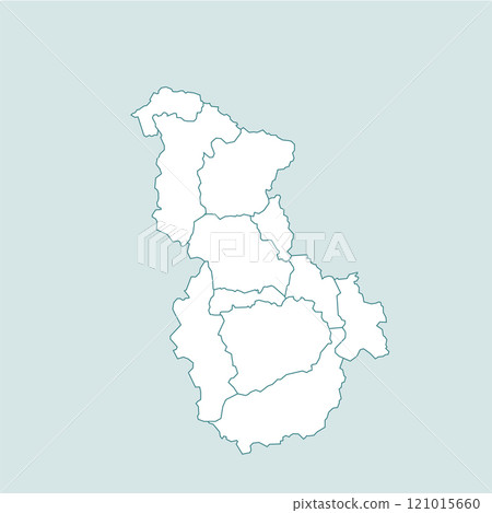 Sejong Special City, Korea map illustration Sejong Special City, Korea map illustration 121015660