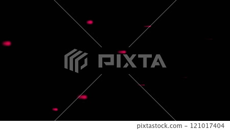Image of glowing red light trails moving over black background Image of glowing red light trails moving over black background 121017404