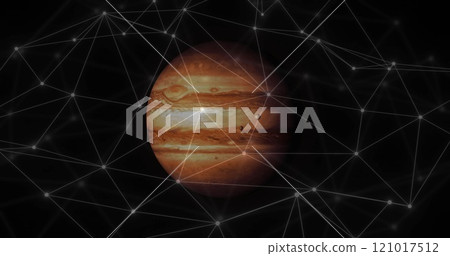 Image of network of connections over globe Image of network of connections over globe 121017512