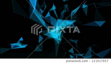 Image of glowing blue light trails moving over black background Image of glowing blue light trails moving over black background 121017857