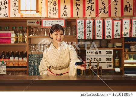 穿著和服的美麗居酒屋老闆娘攝影合作：田村大澤 121018094