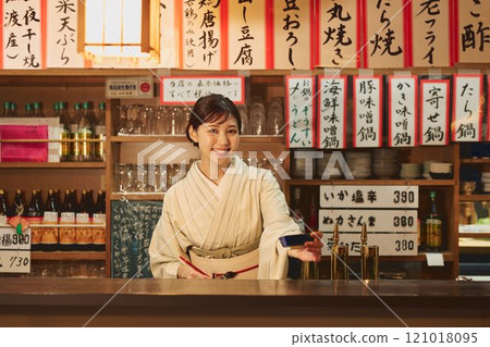 穿著和服的美麗居酒屋老闆娘攝影合作：田村大澤 121018095