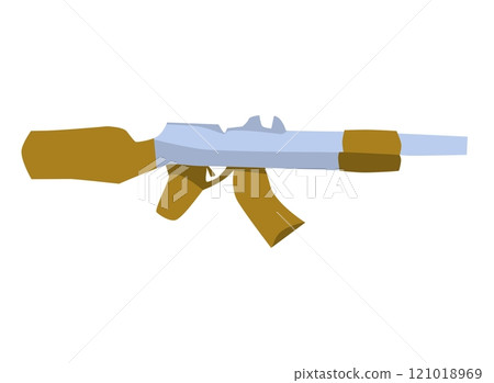 simple drawing of a machine gun simplified version simple drawing of a machine gun simplified version 121018969