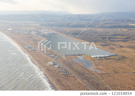 Solar power plant facing the Pacific Ocean in eastern Hokkaido Solar power plant facing the Pacific Ocean in eastern Hokkaido 121019054