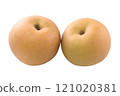 2 Japanese pears, Kosui, cut out 121020381