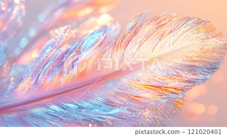 羽毛的特寫,閃爍著淡柔和的色彩 羽毛的特寫,閃爍著淡柔和的色彩 121020401