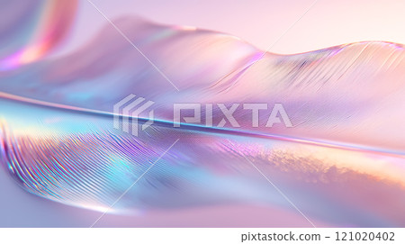 羽毛的特寫，閃爍著淡柔和的色彩 121020402