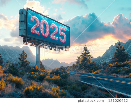 2025年寫在戶外廣告牌上 2025年寫在戶外廣告牌上 121020412
