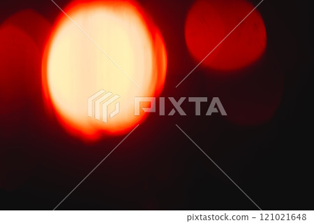 Red bokeh lights with copy space on dark background 121021648