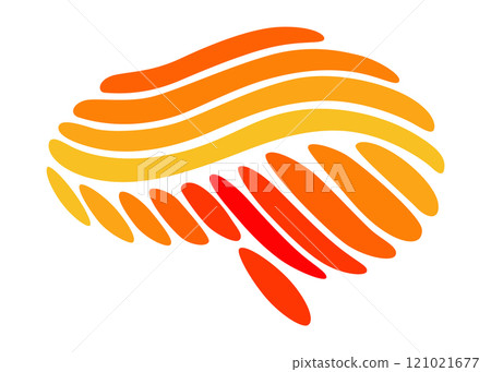 Human brain icon. Creation and idea concept element. Science innovation, machine learning, ai or new technology development. Human brain health startup Human brain icon. Creation and idea concept element. Science innovation, machine learning, ai or new technology development. Human brain health startup 121021677