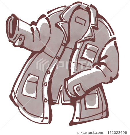 Illustration of a coat Illustration of a coat 121022696