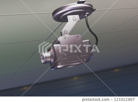 Crime prevention image (security camera/surveillance camera) 3DCG 121022807