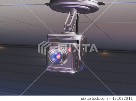 Crime prevention image (security camera/surveillance camera) 3DCG 121022811