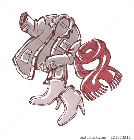 Winter fashion illustration Winter fashion illustration 121023211