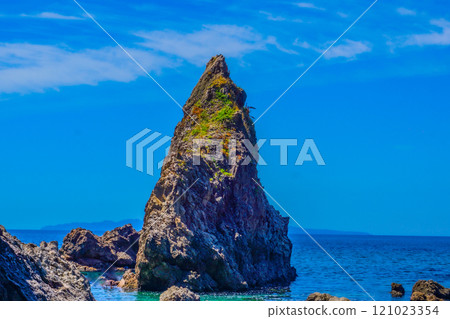 藍色的大海和珊瑚礁 121023354