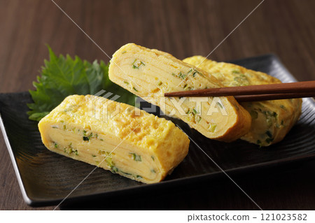 Fried egg with onion Fried egg with onion 121023582