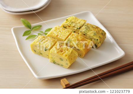看起來美味的大捲蛋配蔥 121023779