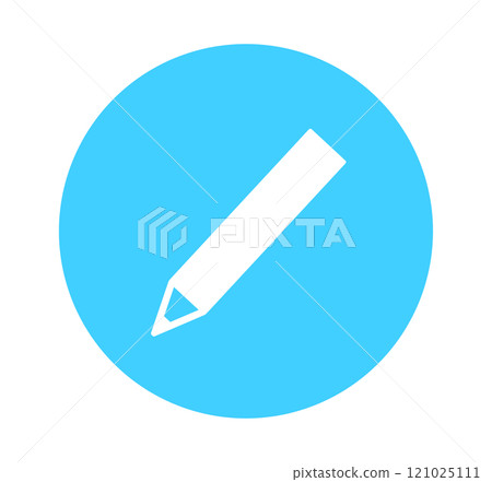 Simple light blue pencil mark 121025111