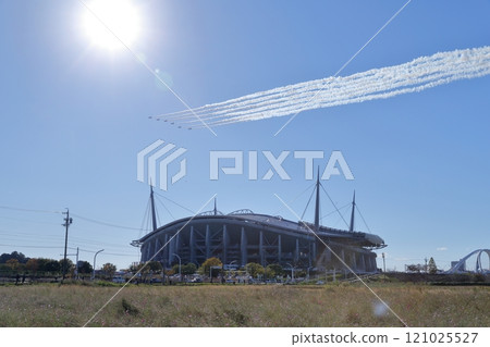 Blue Impulse (Rally Japan, Toyota Stadium, Toyota City, Aichi Prefecture) 121025527