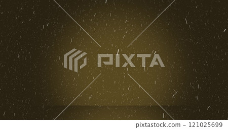 Image of snow falling with copy space over brown background 121025699