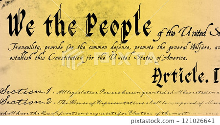 Written constitution of the United States 4k Written constitution of the United States 4k 121026641