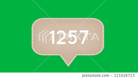 Counting numbers in a chat box 4k Counting numbers in a chat box 4k 121026723