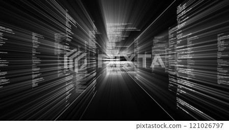 Image of digital information on black background Image of digital information on black background 121026797