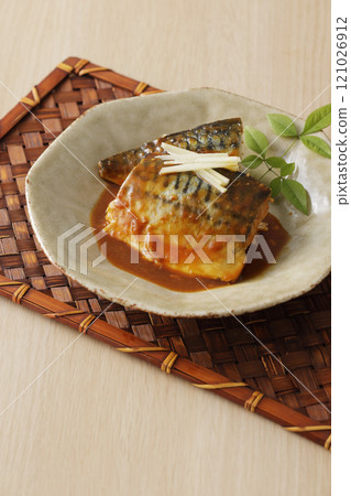 Simmered mackerel with mackerel 121026912