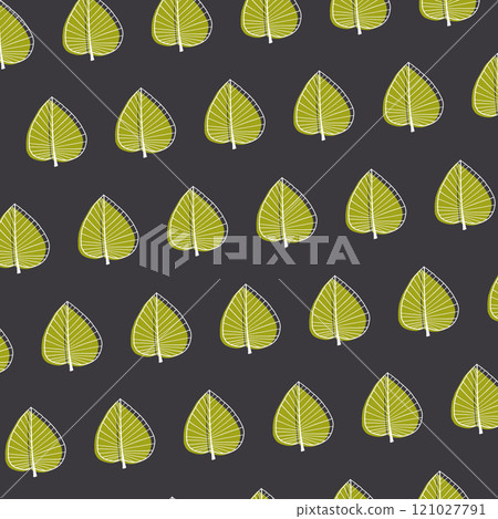 黑色背景上的彩色葉子背景圖 7 121027791