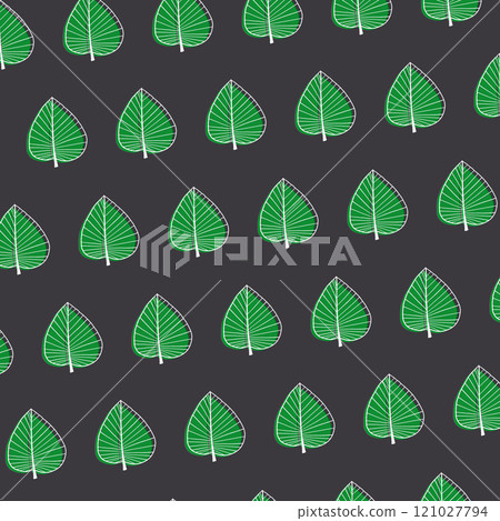 黑色背景上的彩色樹葉背景圖 1 121027794
