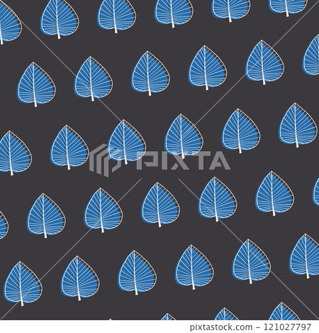 黑色背景上的彩色樹葉背景圖 3 121027797