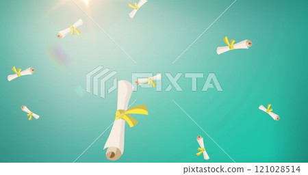 Image of back to school text on green background Image of back to school text on green background 121028514