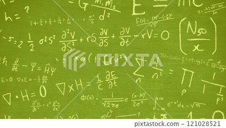 Image of back to school text on green background 121028521