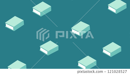 Image of back to school text over school items icons on green background Image of back to school text over school items icons on green background 121028527