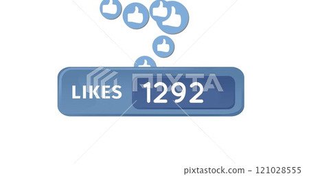 Like icons and numbers 4k Like icons and numbers 4k 121028555