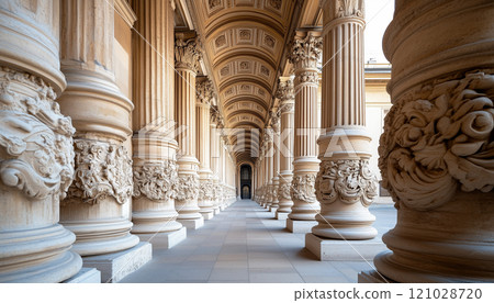 Award-Winning Architectural Photo of Classical Buildings, Sunlit Award-Winning Architectural Photo of Classical Buildings, Sunlit 121028720