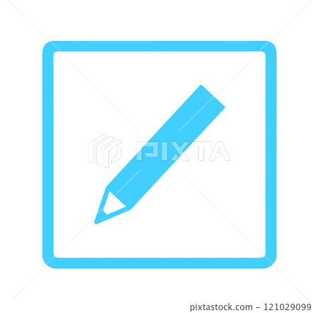 Simple light blue pencil mark Simple light blue pencil mark 121029099
