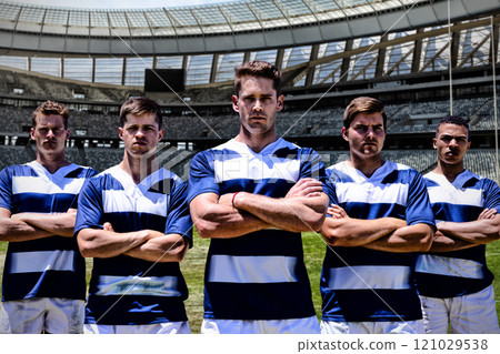 Composite image of rugby player Composite image of rugby player 121029538