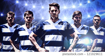 Composite image of rugby player Composite image of rugby player 121029611