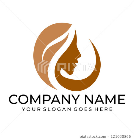 Beauty leaf illustration logo design Beauty leaf illustration logo design 121030866
